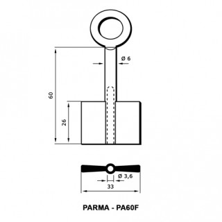CPC - Chiave di Sicurezza PARMA PA60F