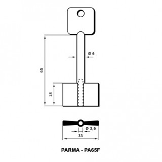 CPC - Chiave di Sicurezza PARMA PA65F
